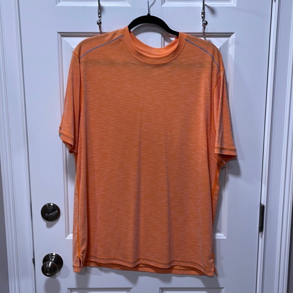 Tommy Bahama orange tshirt- size large